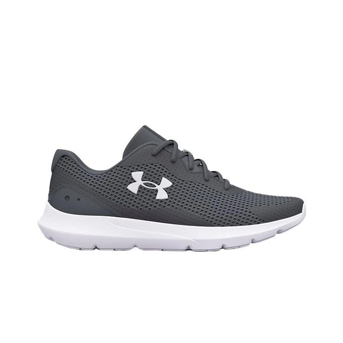 Under Armour W Surge 3 Kadın Pitch Gray / White / White Koşu - Yürüyüş Ayakkabısı