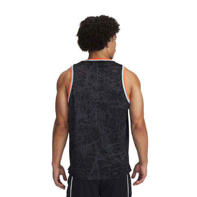 Under Armour Zone Pro Mesh Tank Printed Siyah Erkek Atlet