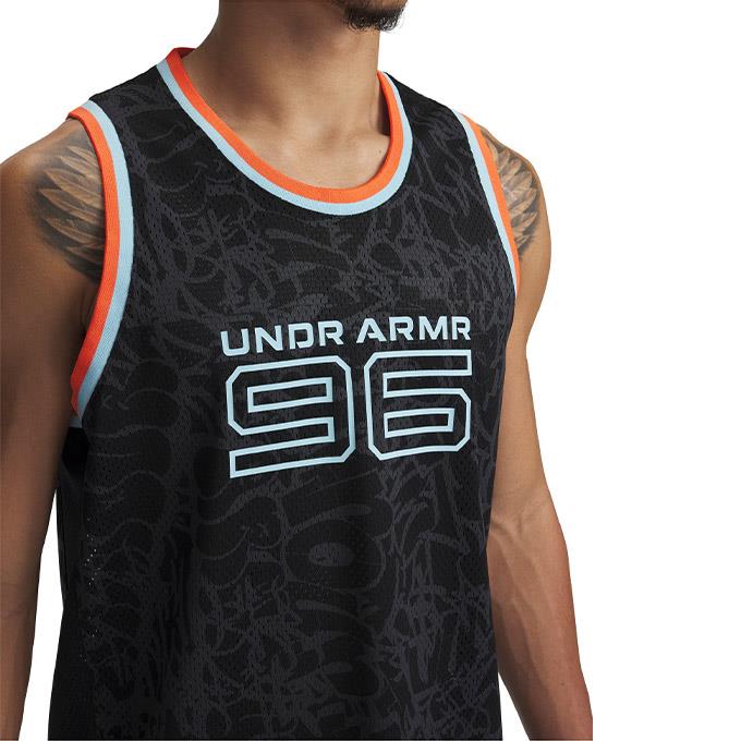 Under Armour Zone Pro Mesh Tank Printed Siyah Erkek Atlet