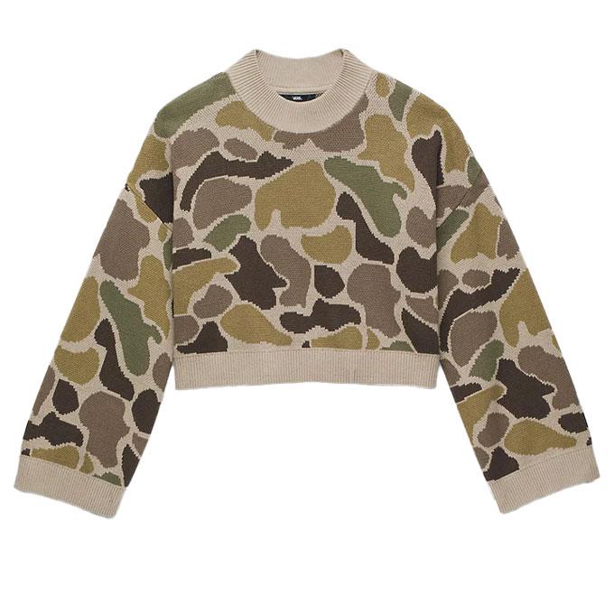 Vans Cammile Camo Kadın Sweatshirt - Kamuflaj
