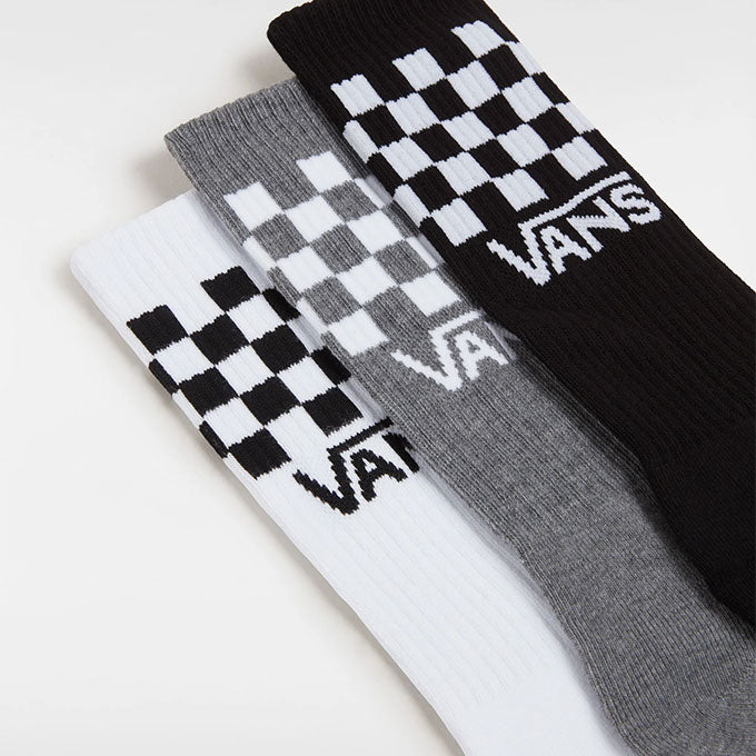Vans Classic Check Crew Erkek Black/Whıte Çorap