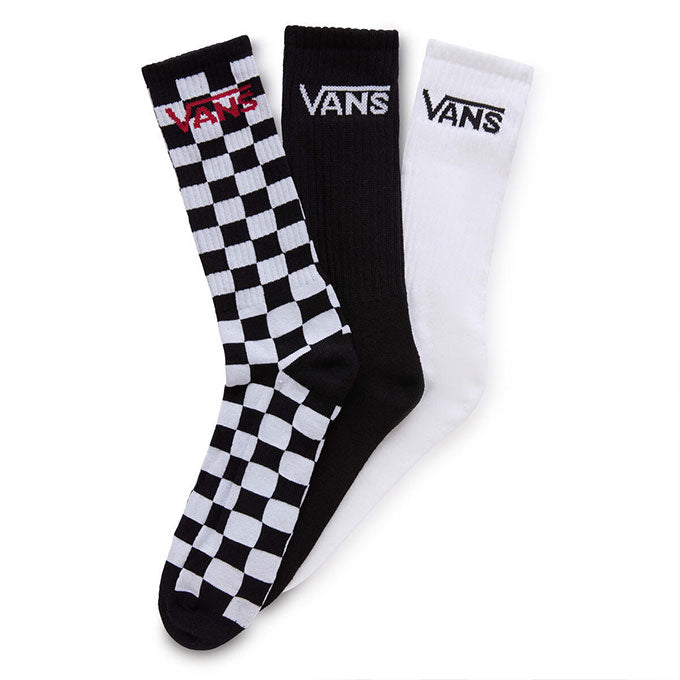 Vans Classic Crew Erkek Black/Whıte Çorap