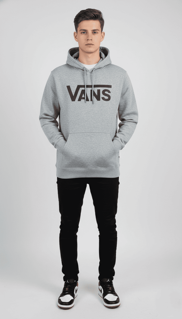 Vans Classic Po II Erkek Sweatshirt - Gri