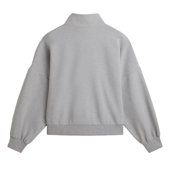 Vans Elevated Double Knit Loose Mock Neck Kadın Sweatshirt - Gri