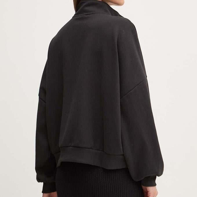 Vans Elevated Double Knıt Loose Mock Neck Kadın Black Sweatshirt