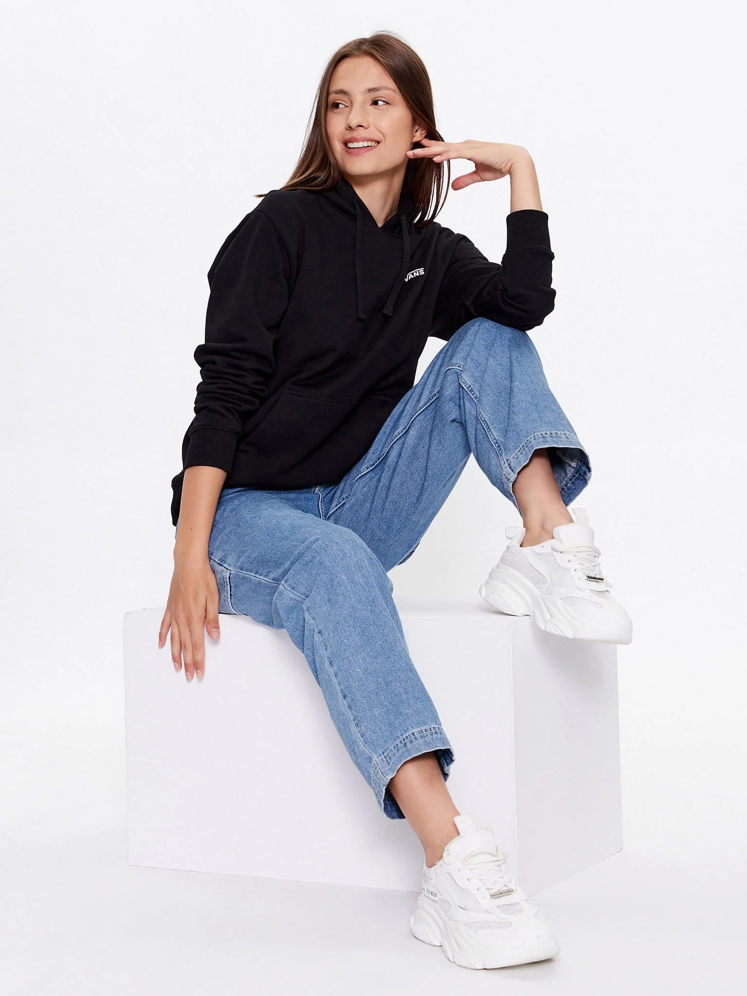 Vans Flying V Bff Emea Kadın Sweat - Siyah - görsel 3