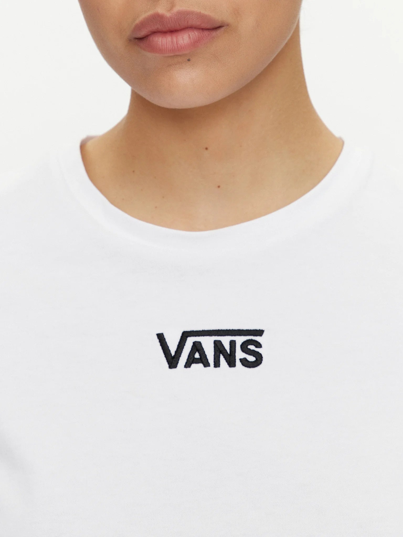 Vans Flying V Crew Crop II Kadın T-Shirt - Beyaz
