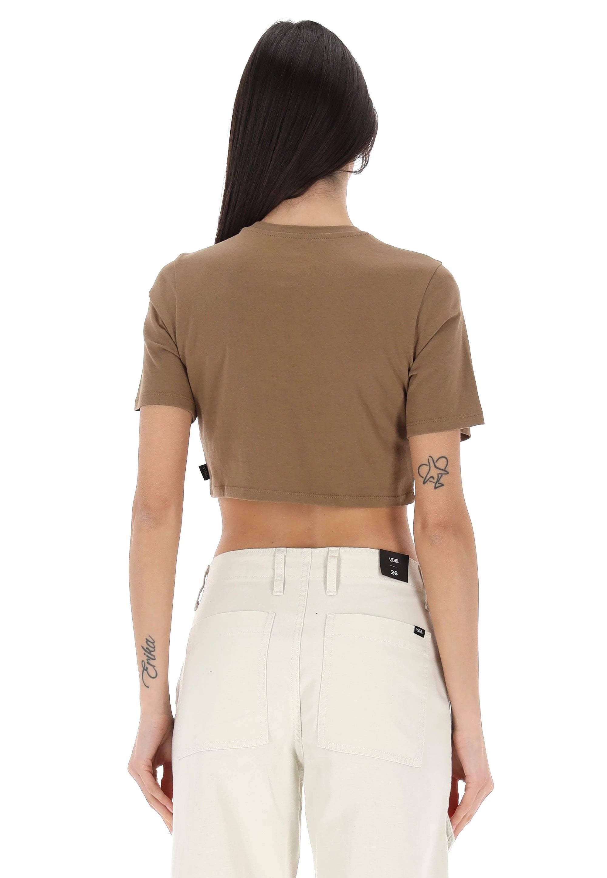 Vans Flying V Crew Crop II Kadın T-Shirt - Çok Renkli