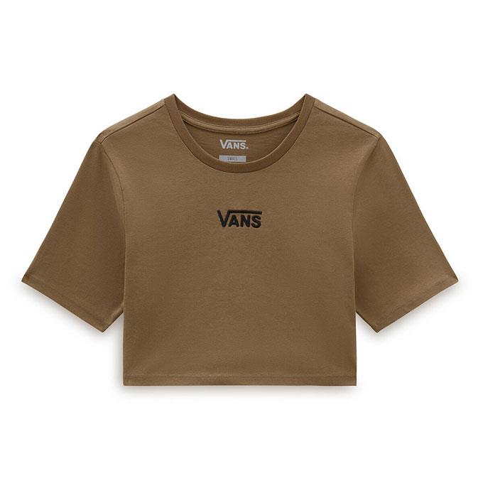 Vans Flying V Crew Crop Iı Kadın Otter T-Shirt