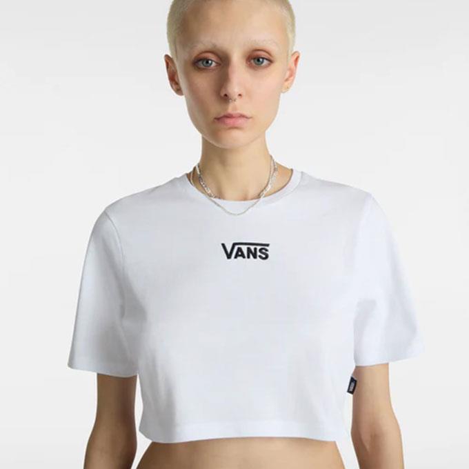 Vans Flying V Crew Crop Iı Kadın Whıte T-Shirt