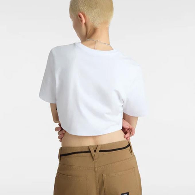 Vans Flying V Crew Crop Iı Kadın Whıte T-Shirt