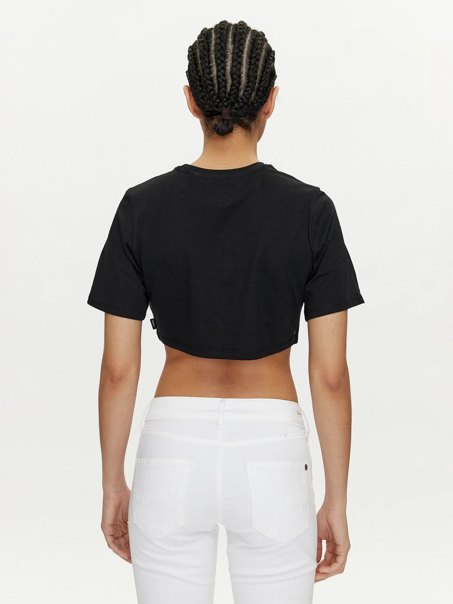 Vans Flying V Crew Crop II Kadın T-Shirt - Siyah