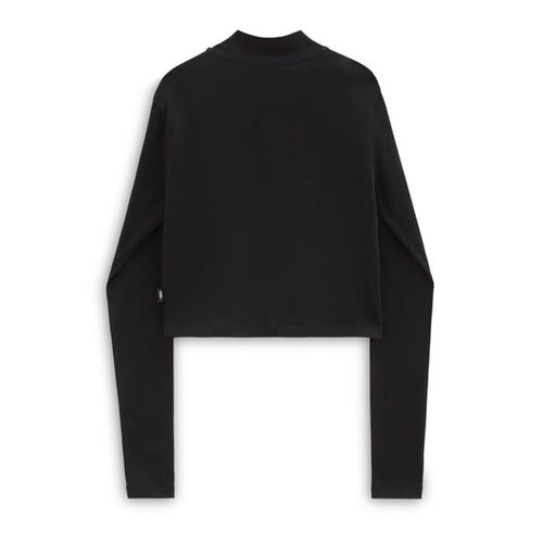 Vans Mini Mock Neck LS Kadın T-Shirt - Siyah