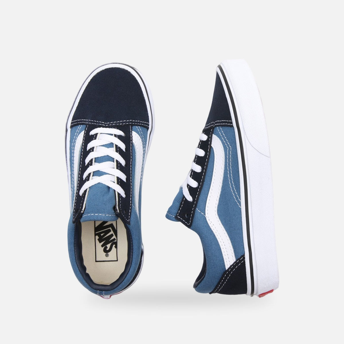 Vans Old Skool Çocuk Sneaker - Mavi-Lacivert