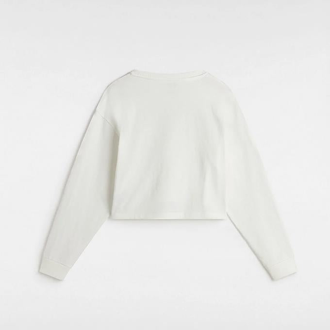 Vans Retro V Ls Relax Crop Beyaz Kadın T-Shirt