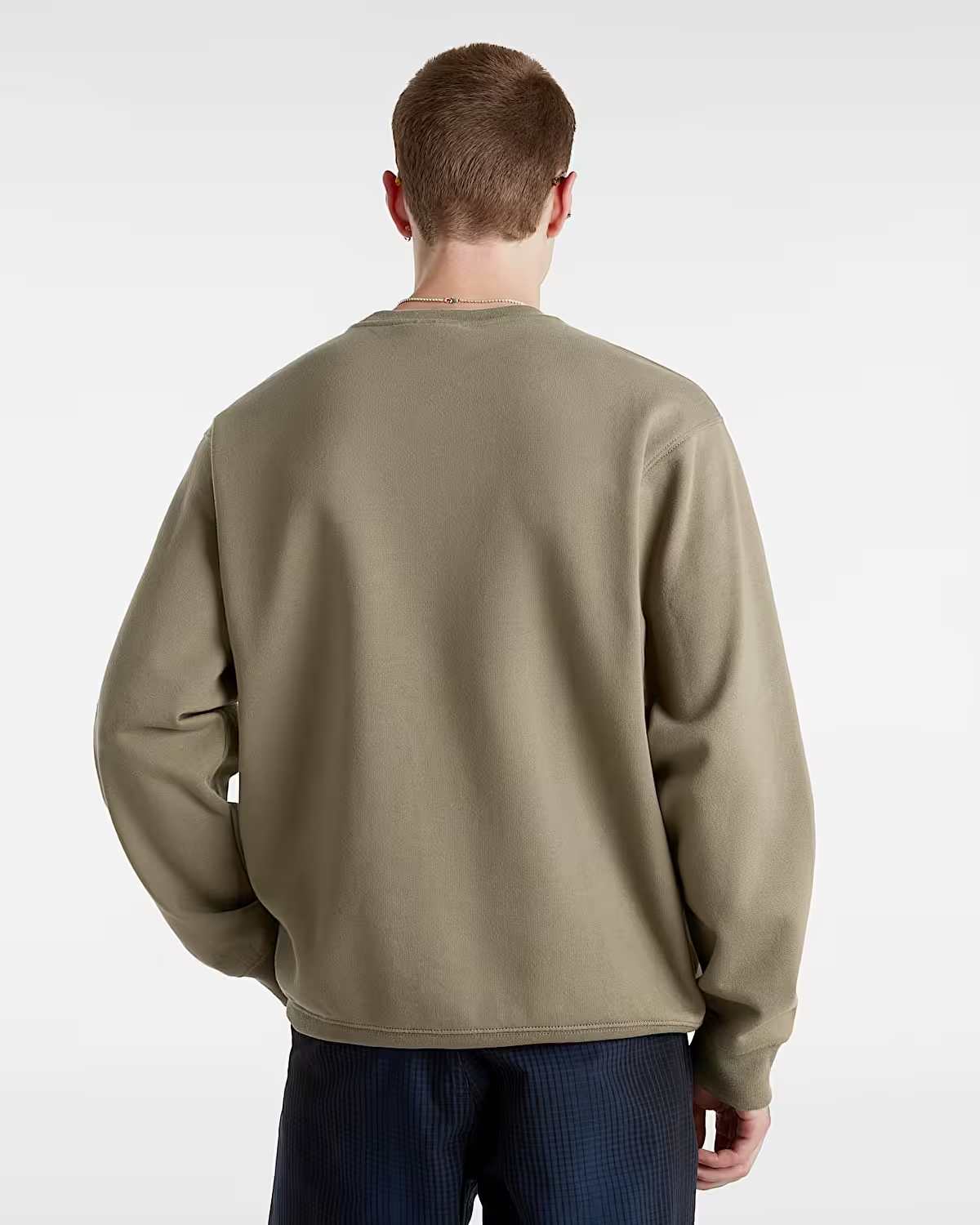 Vans Spray On Loose Crew Erkek Sweatshirt - Kahverengi