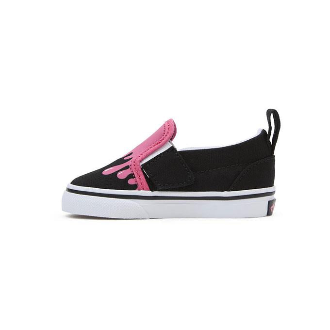 Vans Td Slip-On V Çocuk - Kız Black/Pink Sneaker