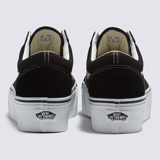 Vans Ua Old Skool Stackform Kadın Black/True White Sneaker
