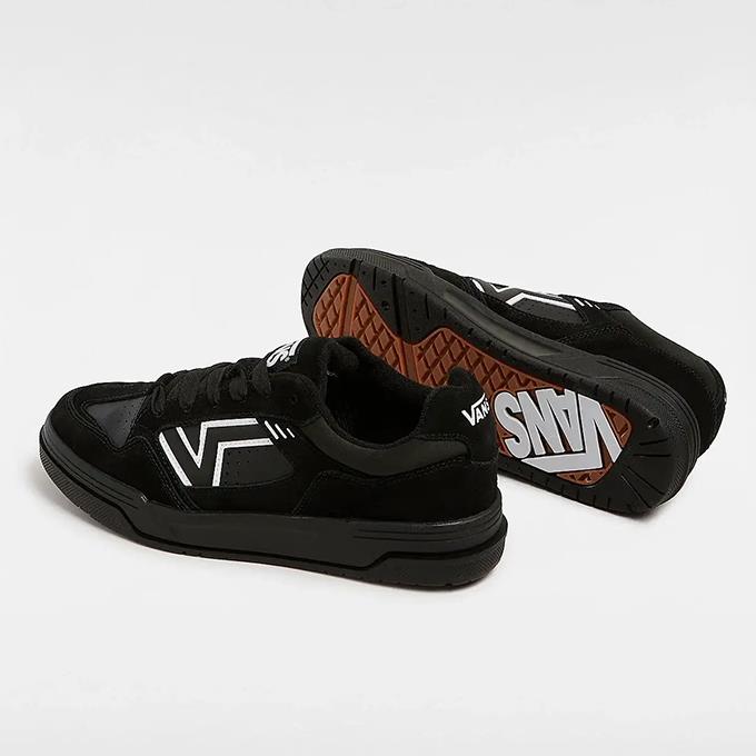 Vans Upland Erkek Black/Black/Whıte Sneaker